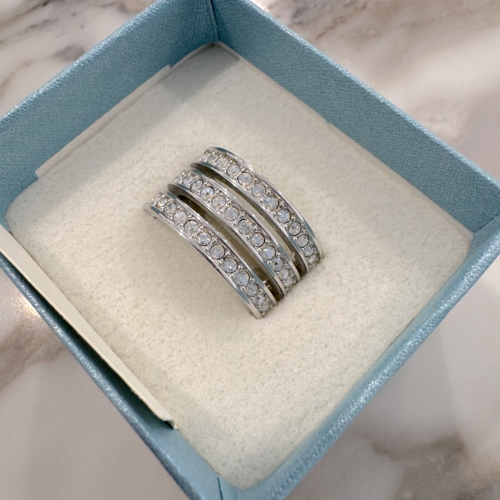 Swarovski Triple Treat Ring Sz 9